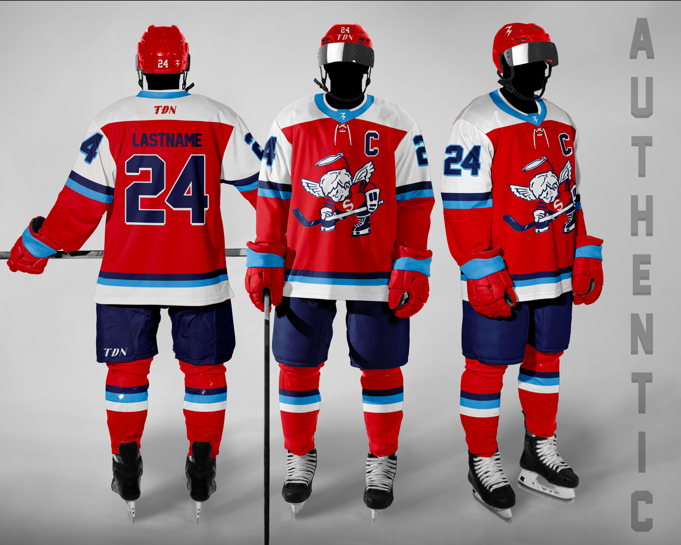 Hockey Player Hockey North America New Jersey Hockey Uniform